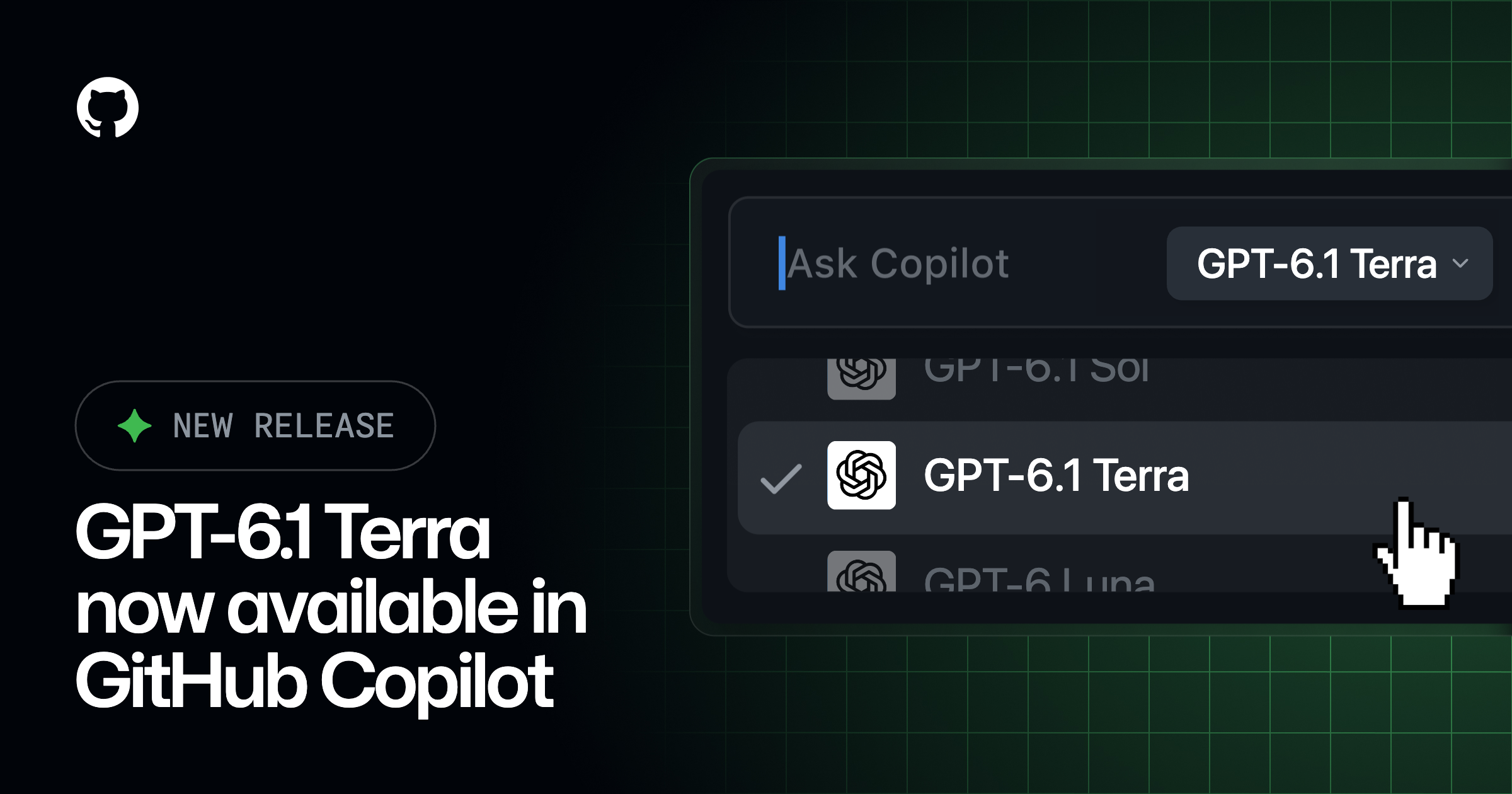Ilustrasi GPT-6.1 Terra di GitHub Copilot