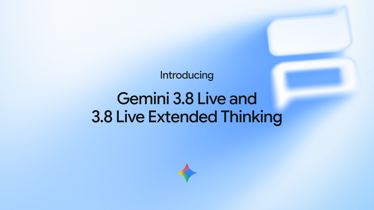 Ilustrasi percakapan suara Gemini 3.8 Live yang memproses audio dan konteks visual